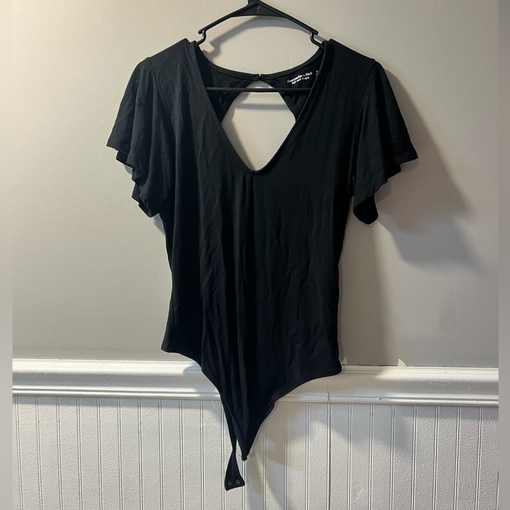 Abercrombie Black Bodysuit Medium